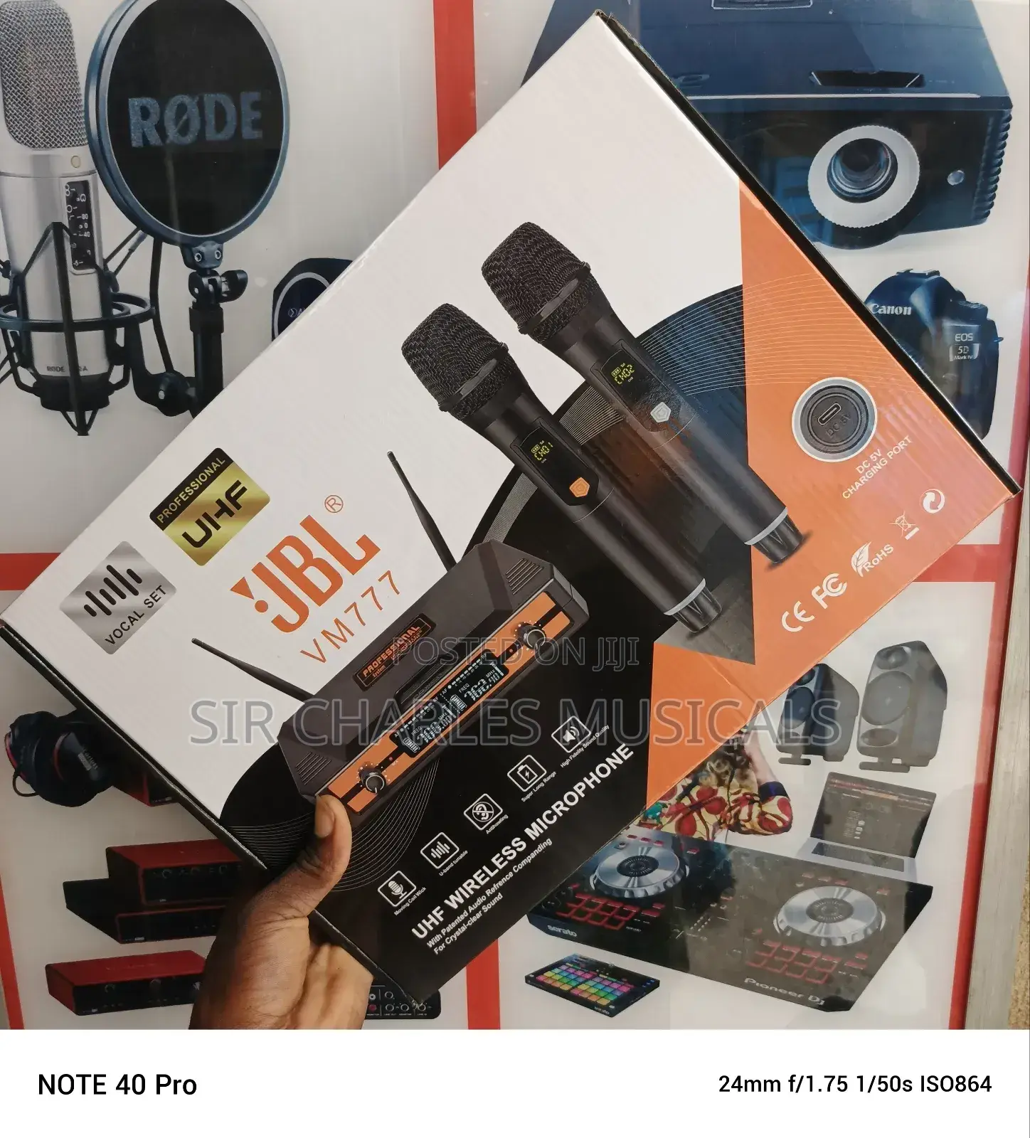 JBL VM-777 Professional Wireless Microphone