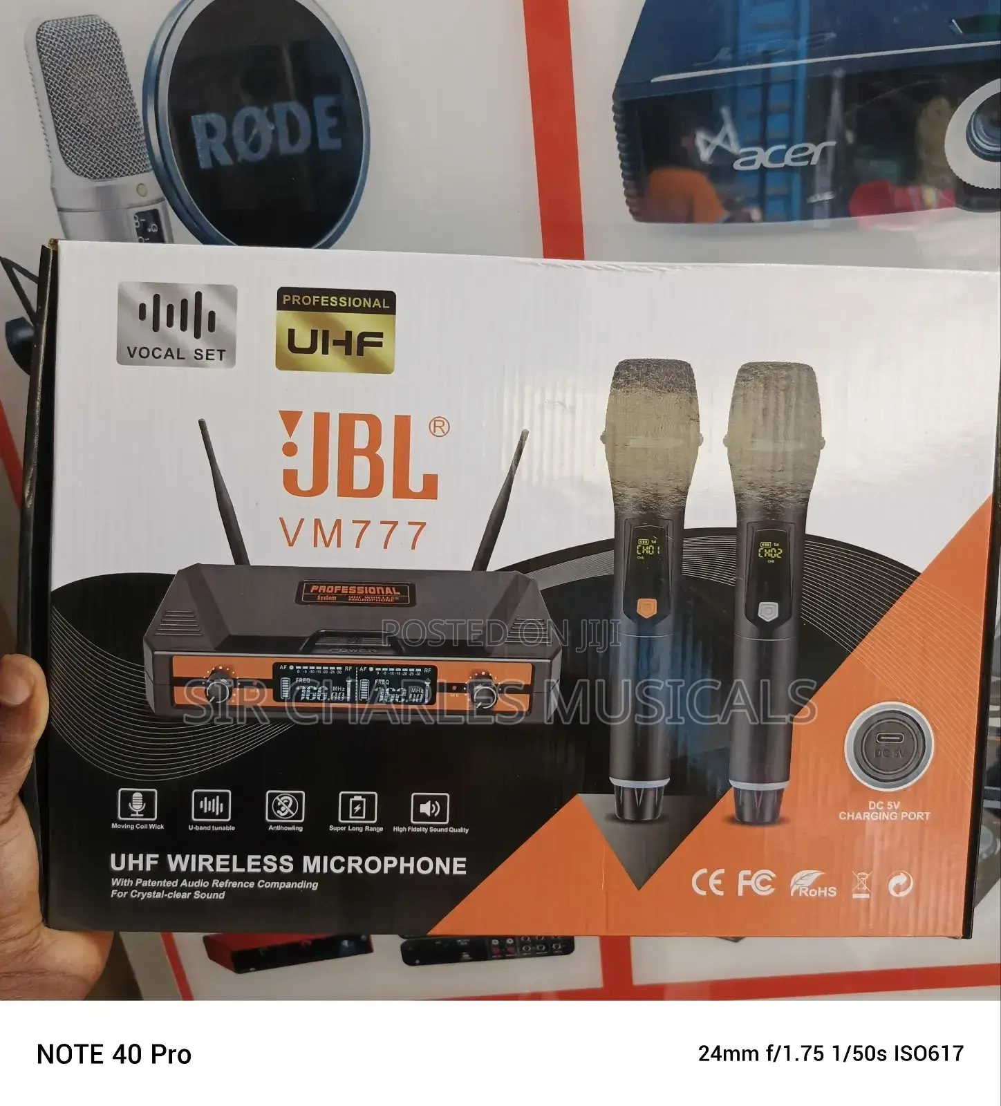 JBL VM-777 Professional Wireless Microphone