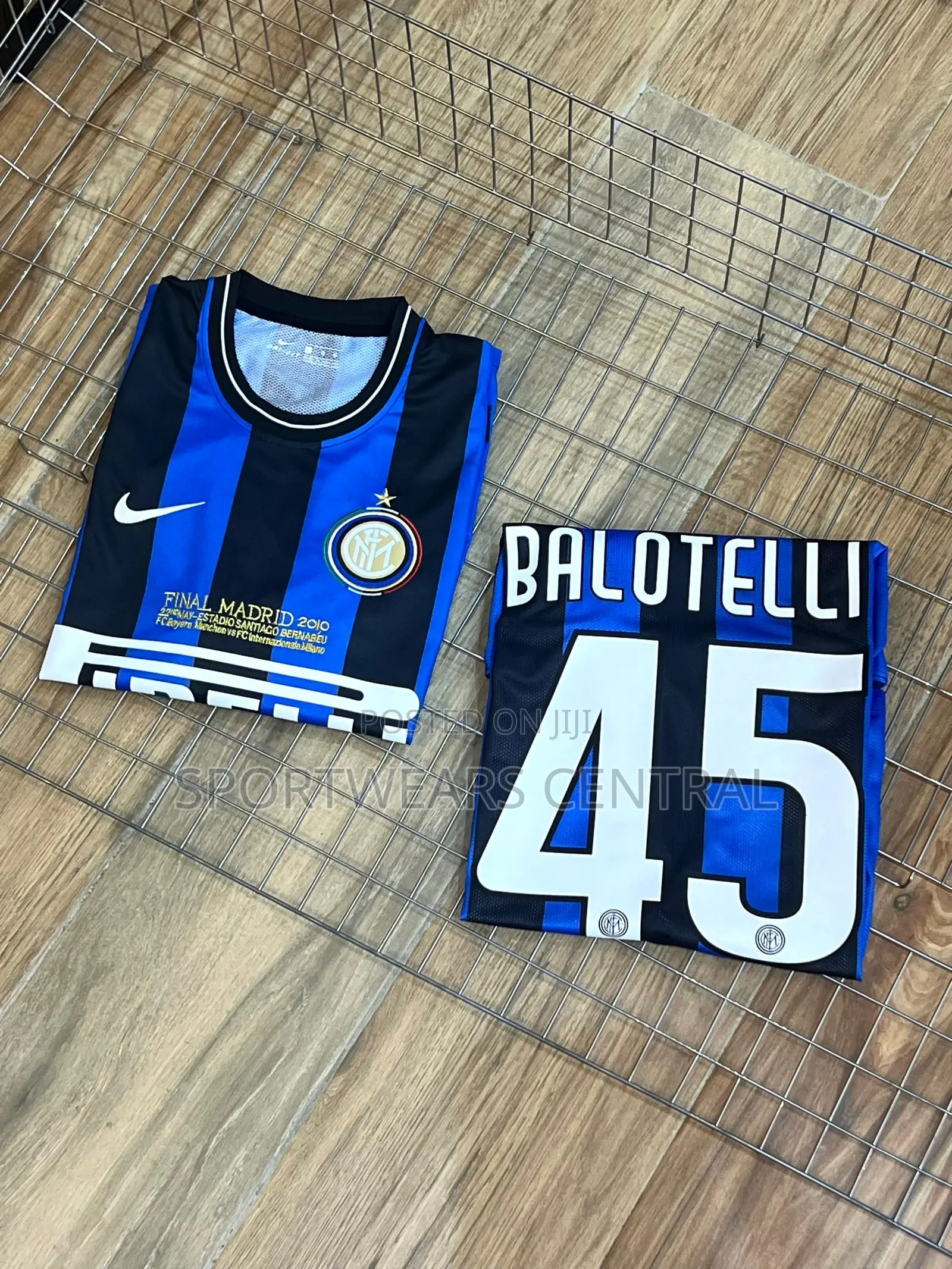Luxury Inter Milan Balotelli 45 Forty Five Retro JERSEY