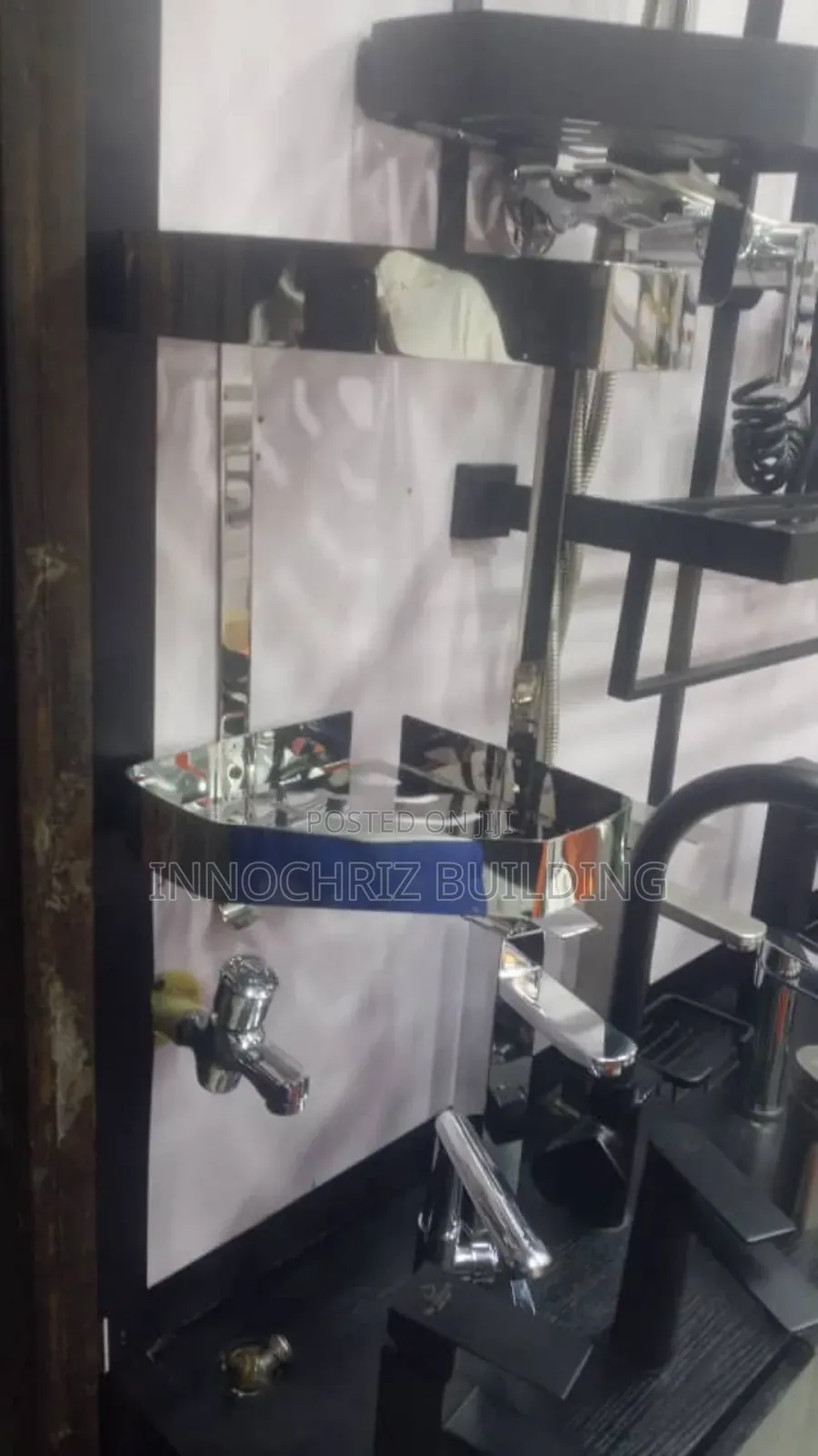 Chrome Cosmetics Rack