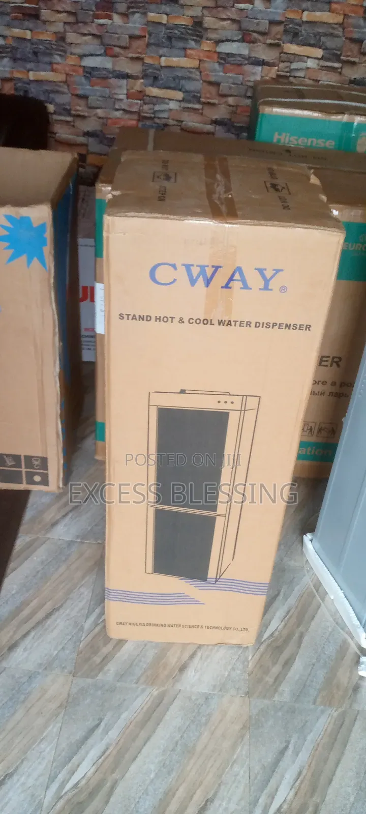 Hot and Cool Water Cway Dispenser With Double Mount Door