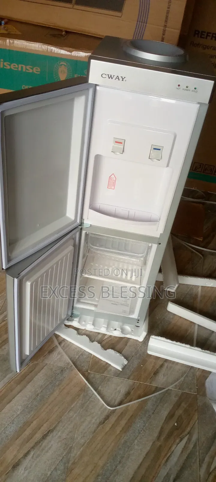 Hot and Cool Water Cway Dispenser With Double Mount Door