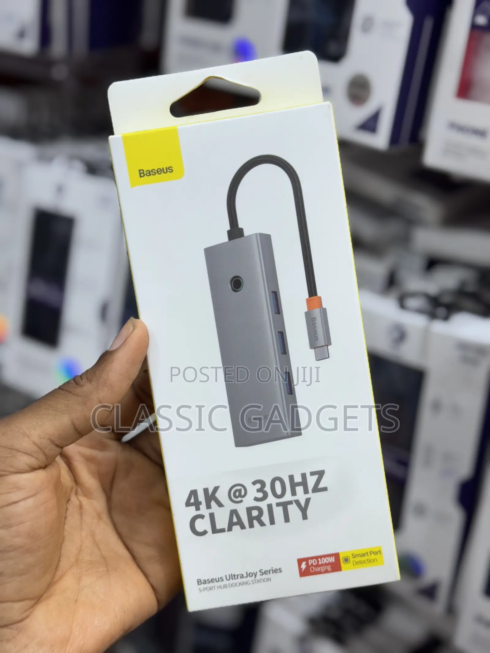 Baseus 5 Port Docking Station 30hz Clarity Usb C Hub