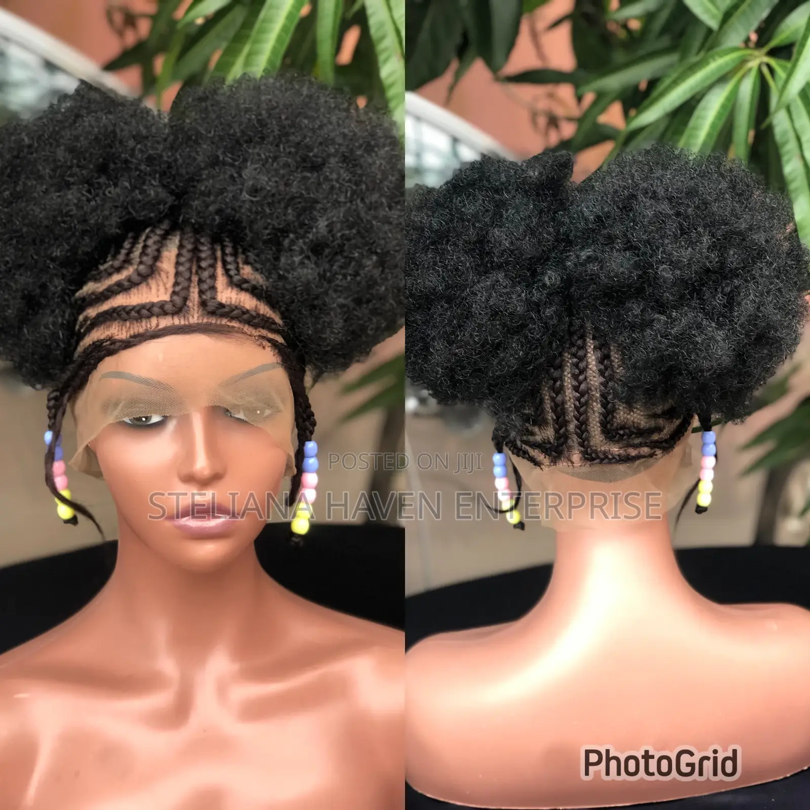 Afro Bun Braided Wig