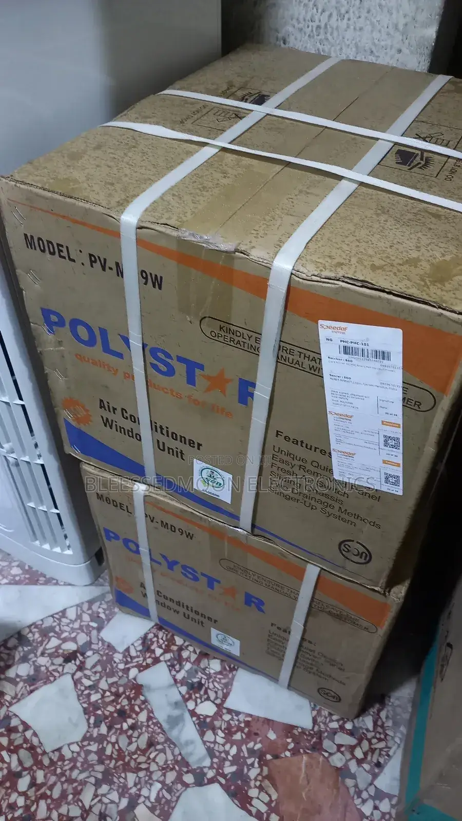 Polyester Window Unit Air Conditioner 1hp Cooper Condenser