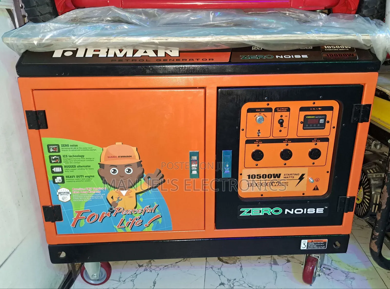 《》Firman 10kva Remote Control Zero Noise Petrol Soundproof