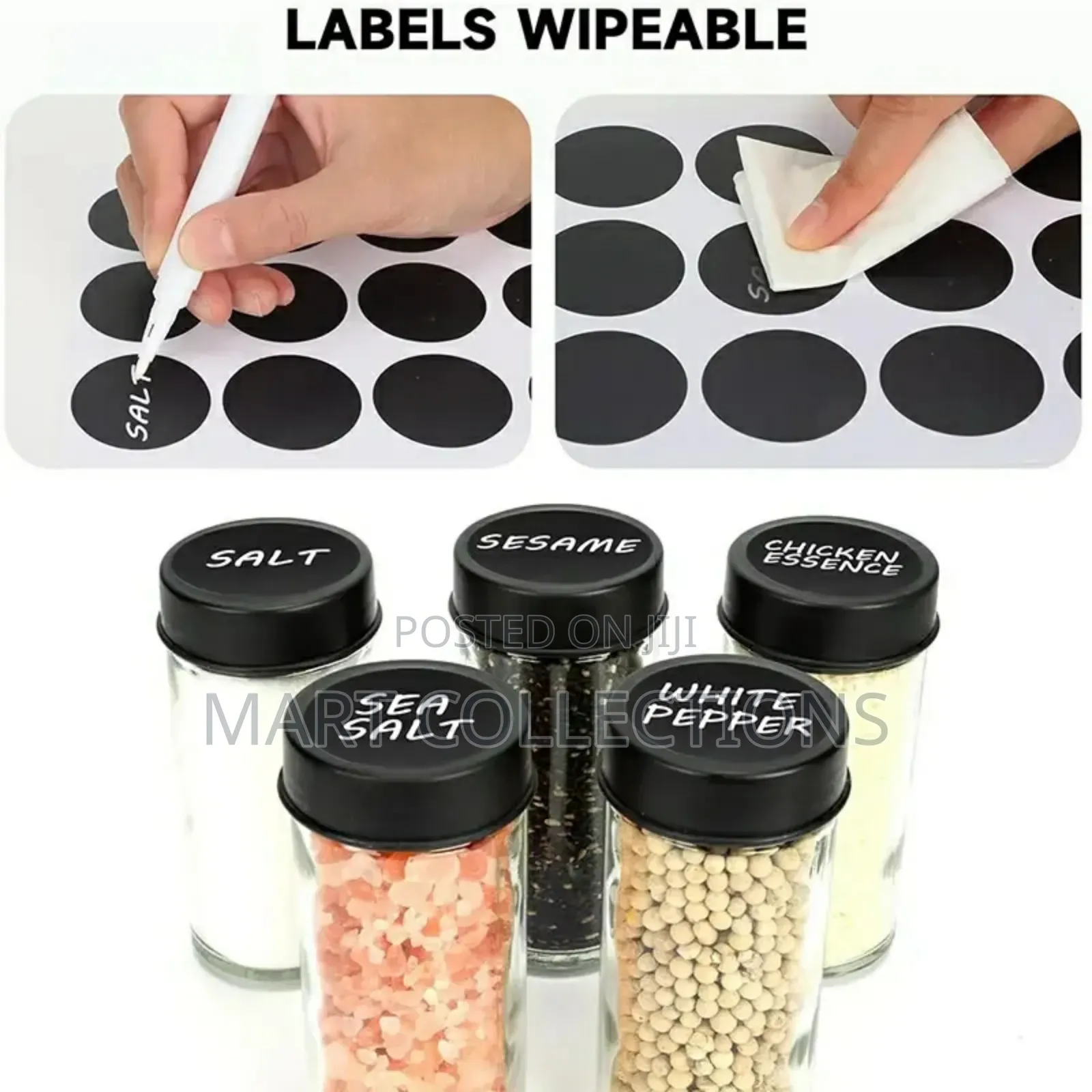 18pcs Rotating Spice Rack Organizer