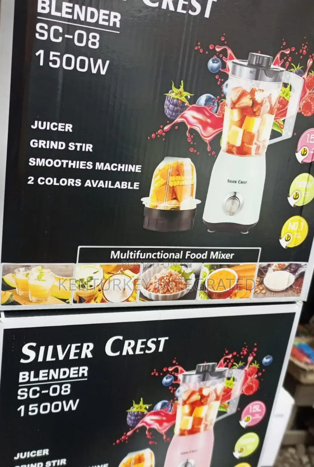 Silver Crest 1500W Blender Multifunctional Food Mixer