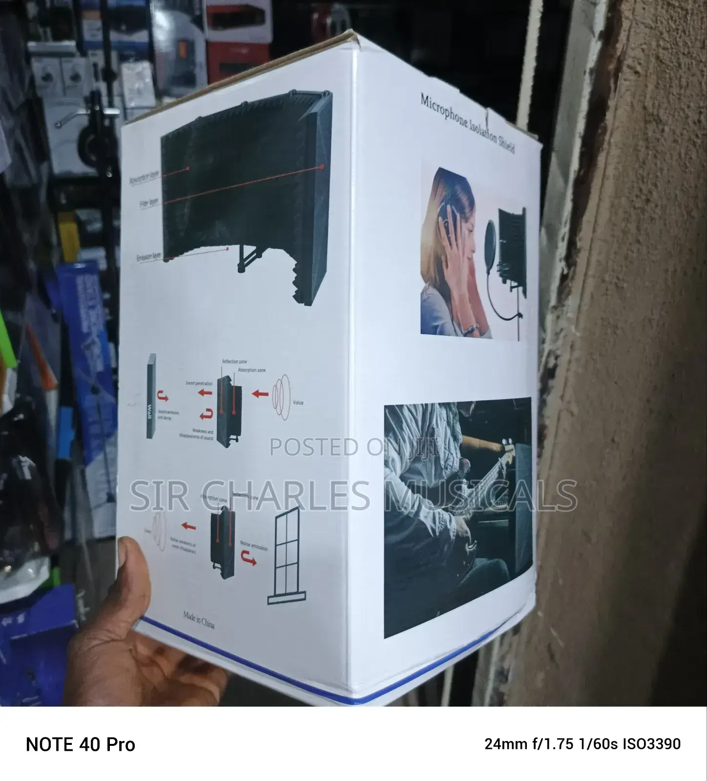 U-Phine Plastic Microphone Isolation Shield Big One
