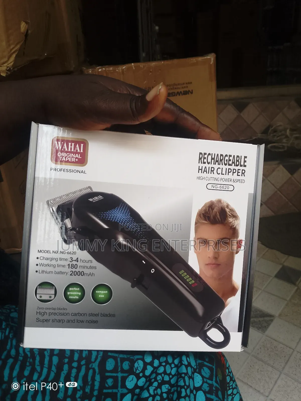Rechargeable Hair Clipper With Battery Display