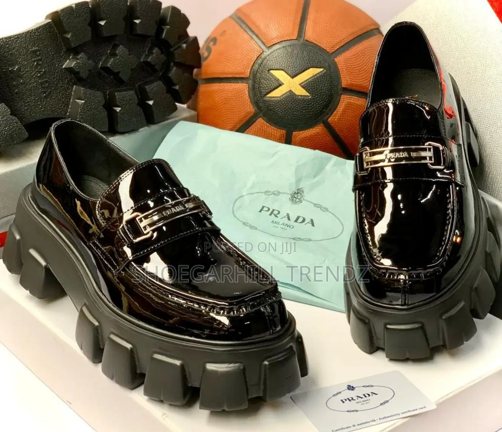 Patent Chunky Sole Loafers