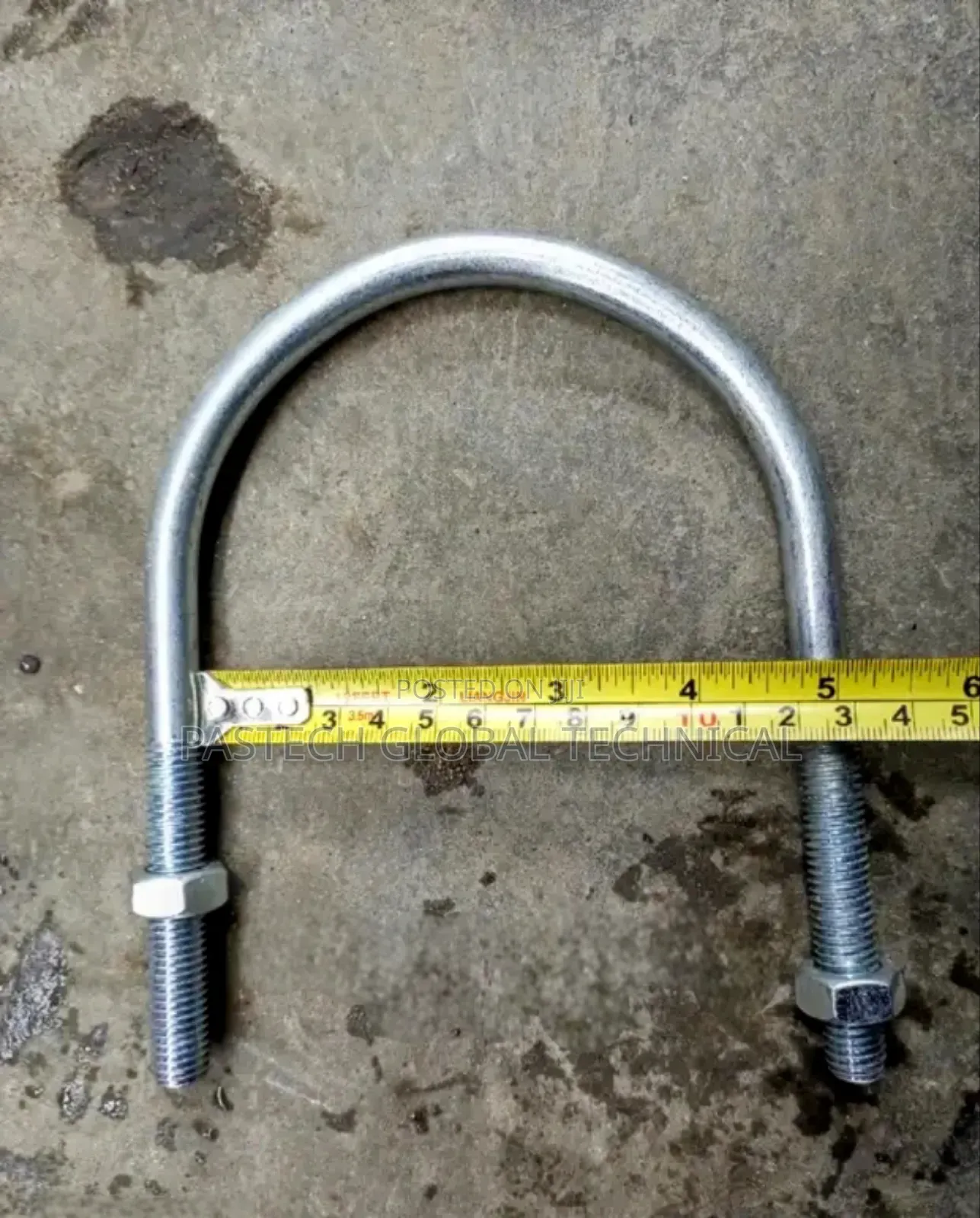M12 X 100mm GI U Bolt (Zinc Plated)