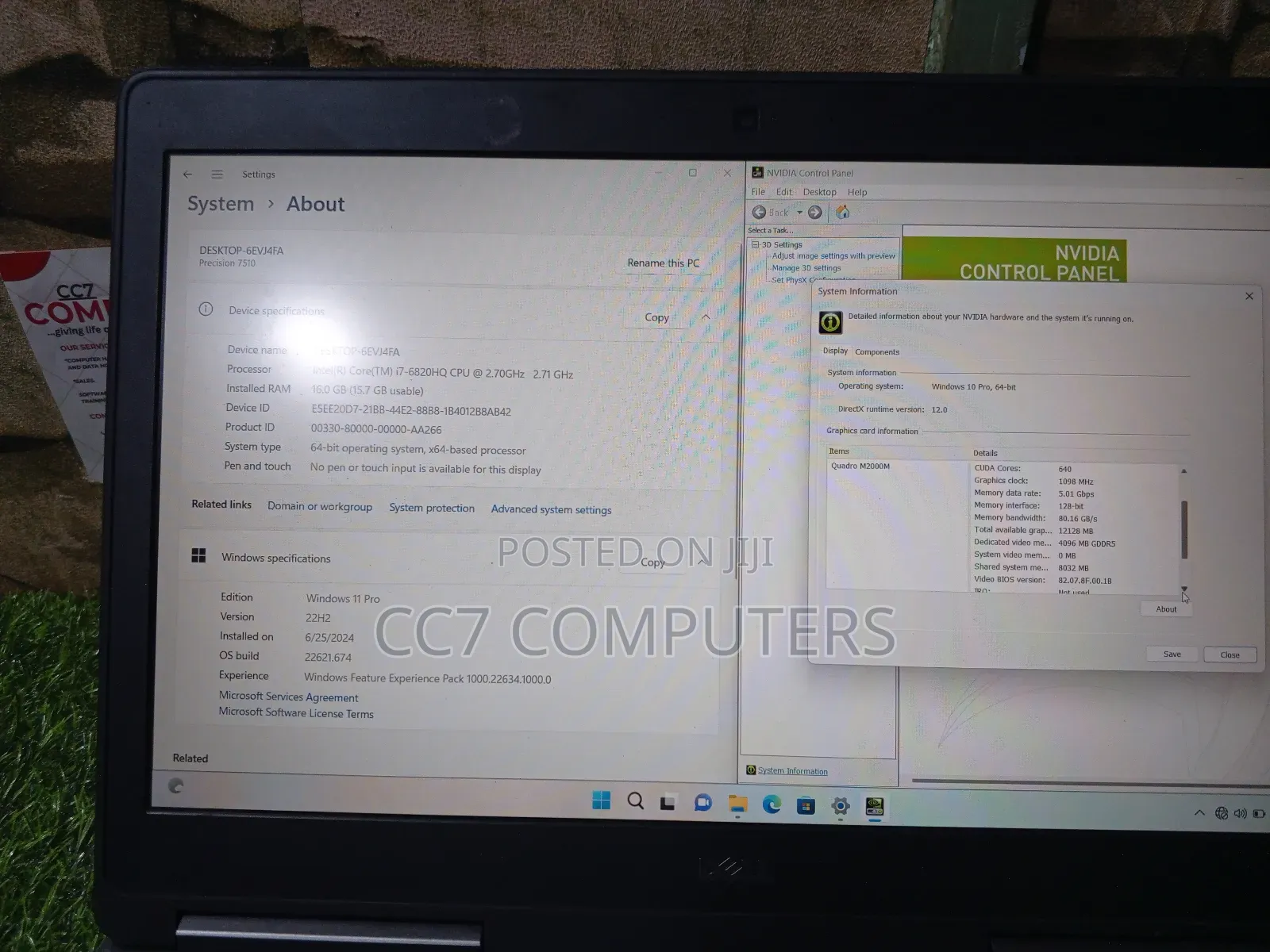 Laptop Dell Precision 7510 16GB Intel Core I7 SSD 256GB