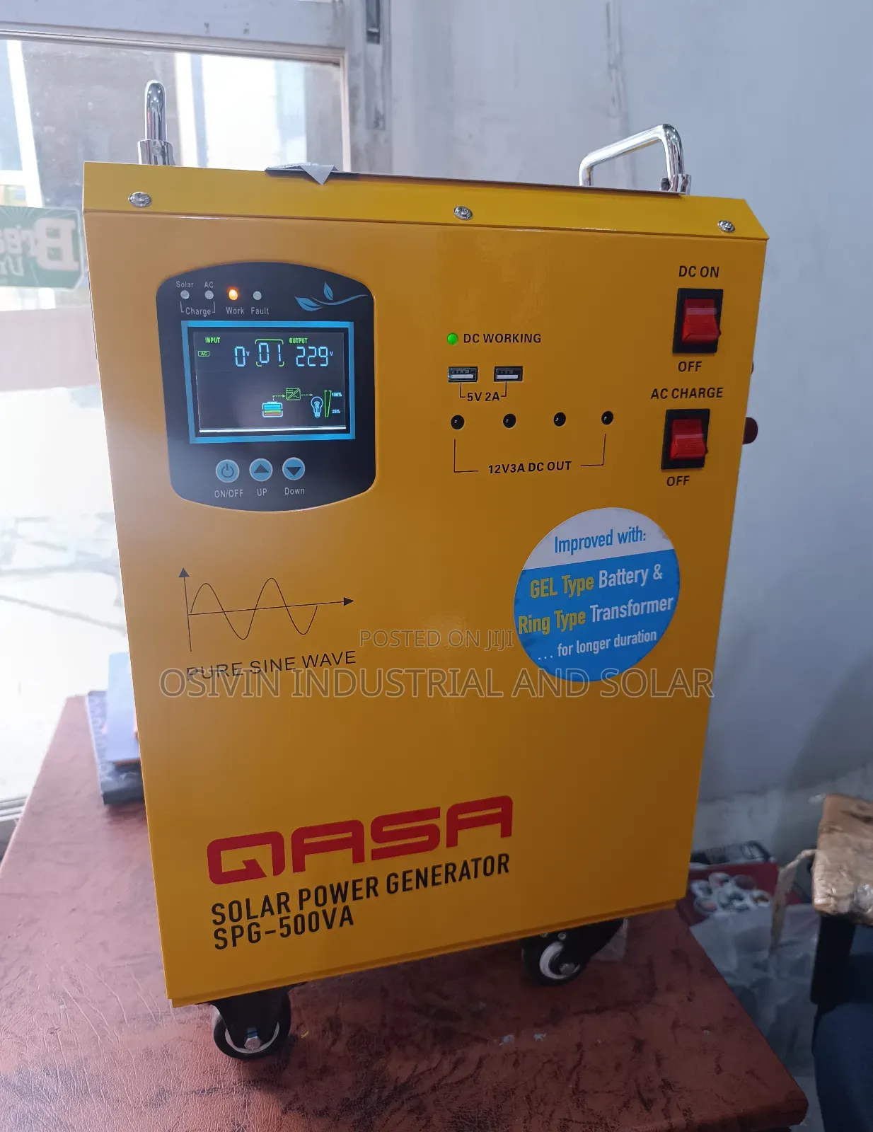 Qasa SPG -500 Solar Generator/ Back Up for Extra Battery