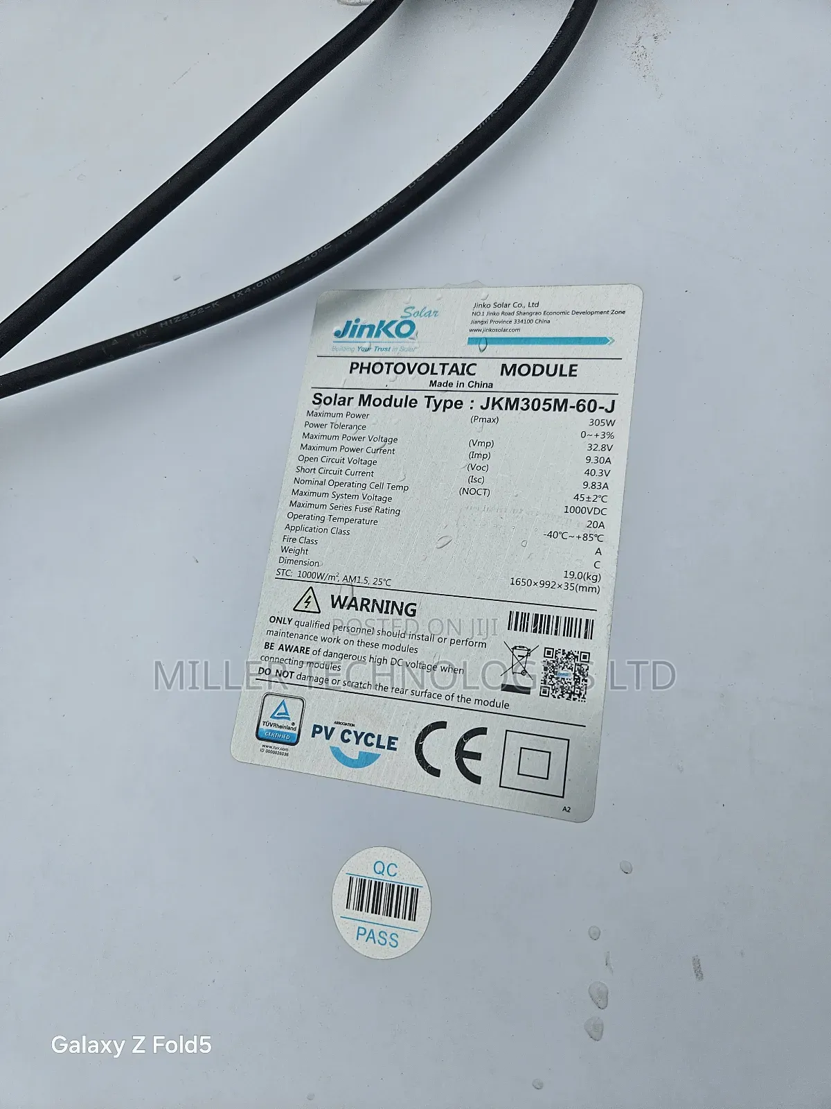 Jinko Solar Panel 305w