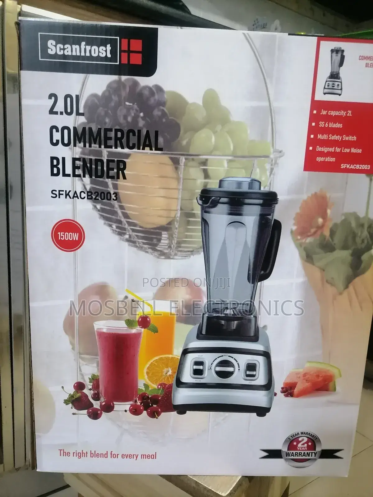 Scanfrost 2litres Commercial Blender