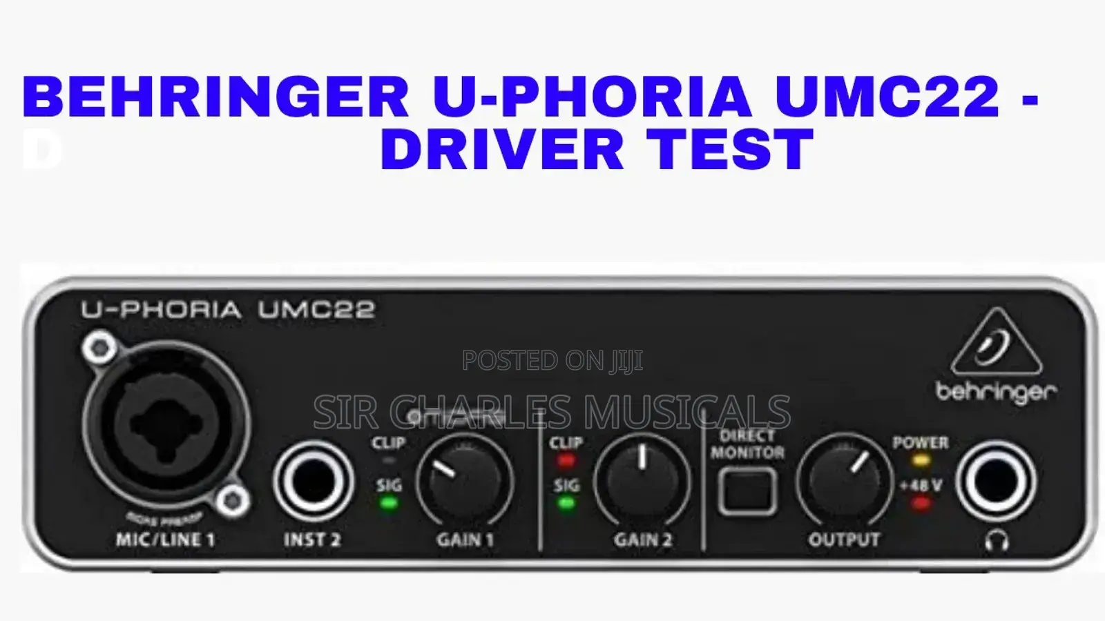 U-Phoria UMC22 Behringa Audio Interface