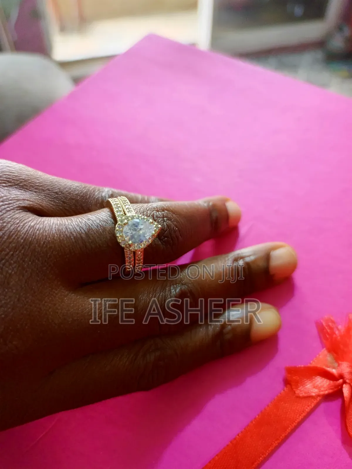 Zara Ladies Set of Engagement Wedding Ring 0004 - Silver