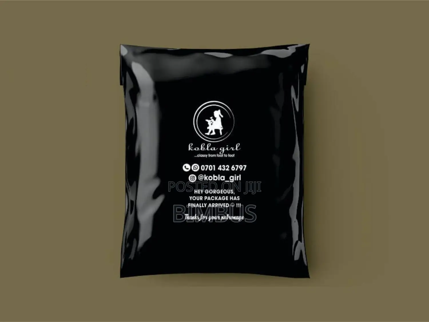 Branded Courier Nylon Bag._