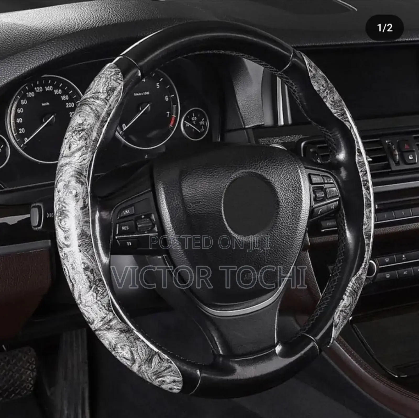 Double Clip Car Steering Wheel Cover