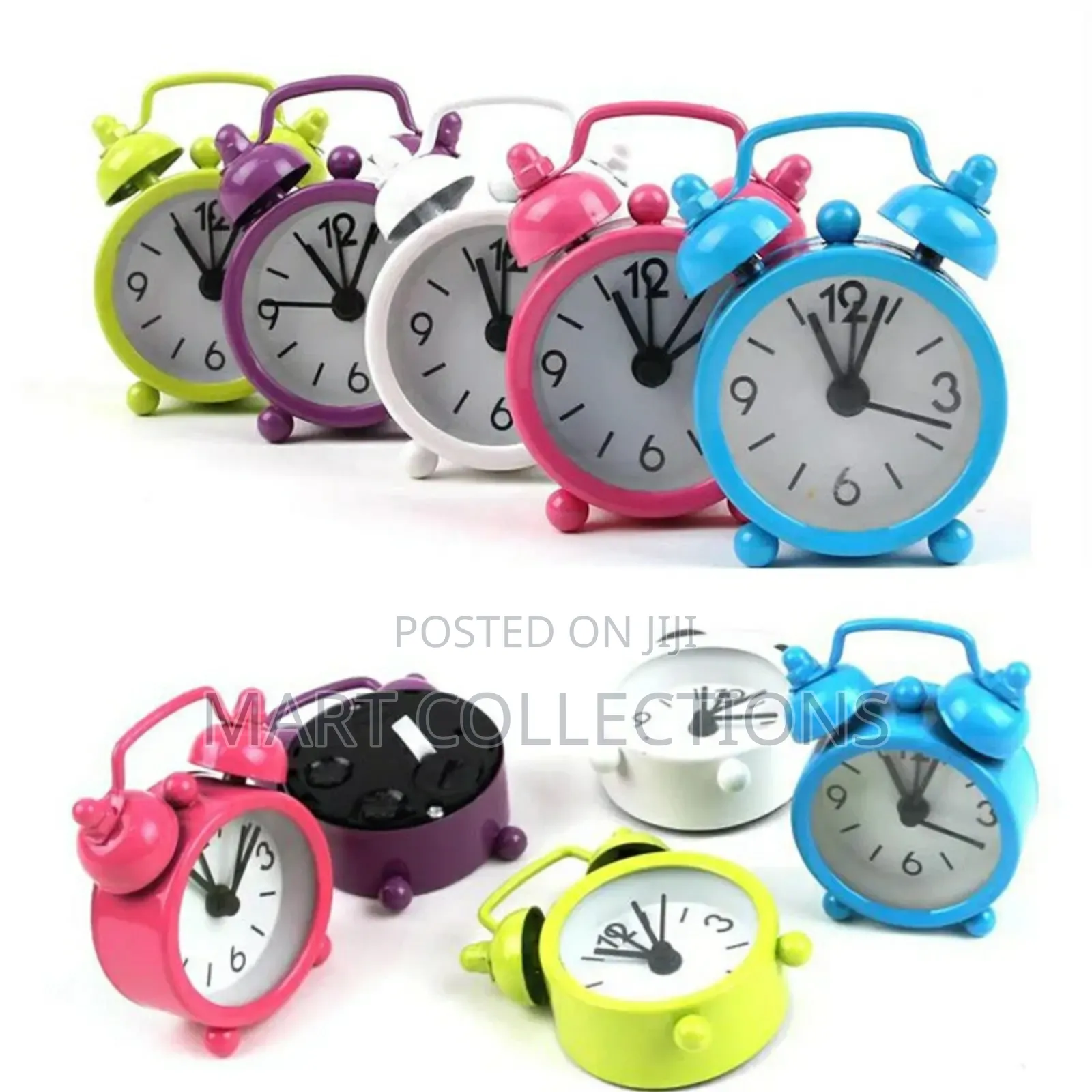 Portable Round Desk Alarm Clock / Bed Alarm