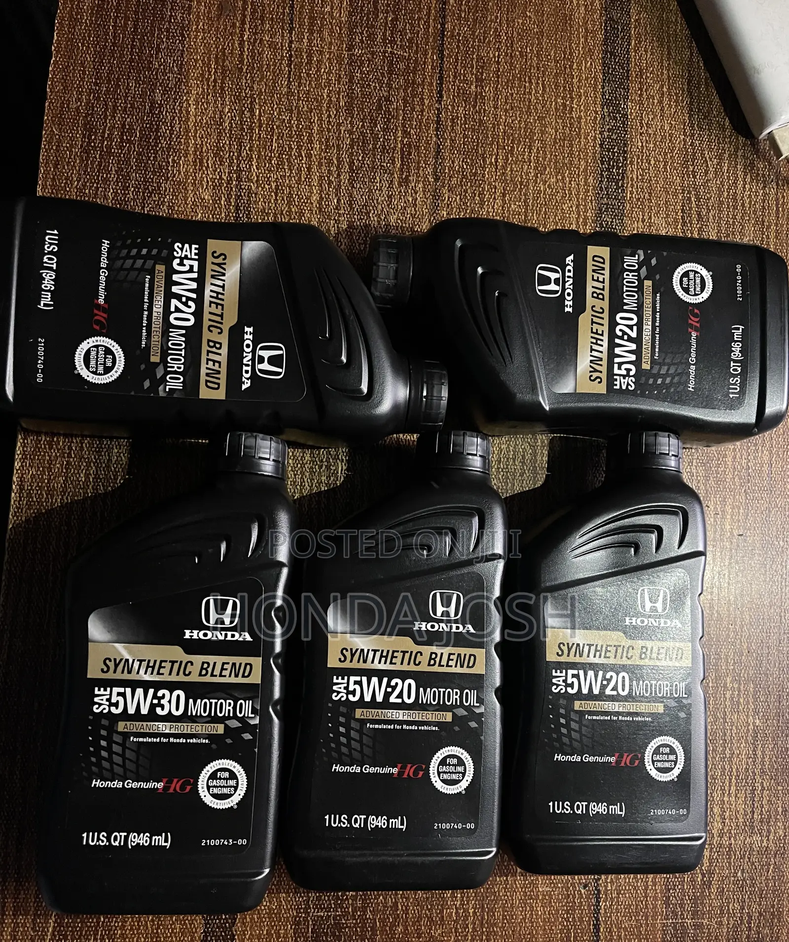 Honda/Acura Engine Oil Sae 5w-20 (Advanced Protection)