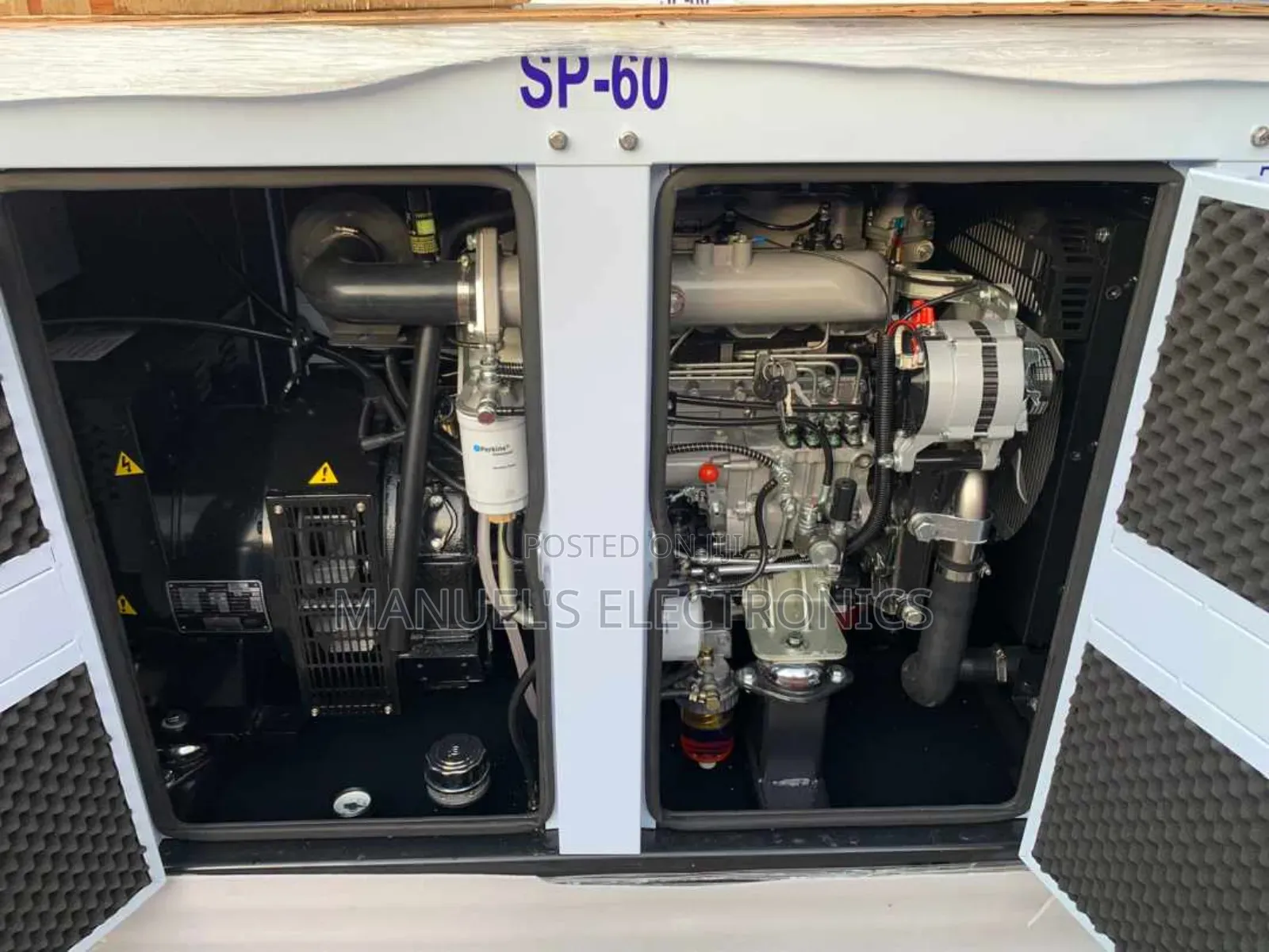 《》Brand New Perkins Diesel Soundproof Generator Model Sp60kv