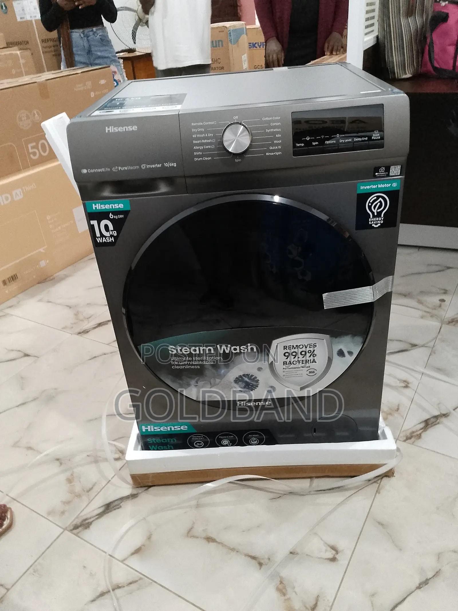 Strong Hisense Wash and Dry Machine "Wd3q1043bt-Wd3q"
