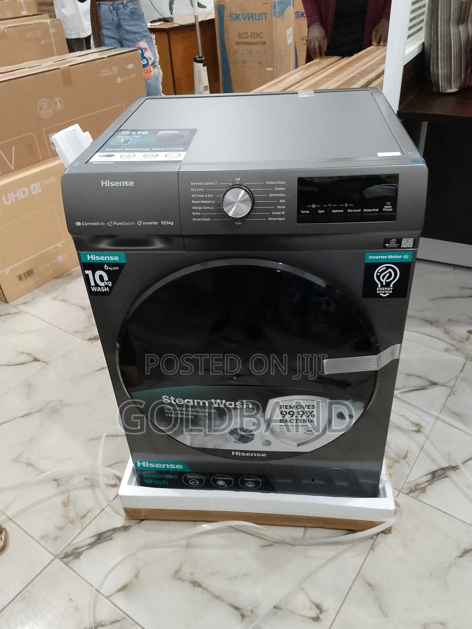 Efficient Hisense Wash and Dry Machine "Wd3q1043bt-Wd3q"