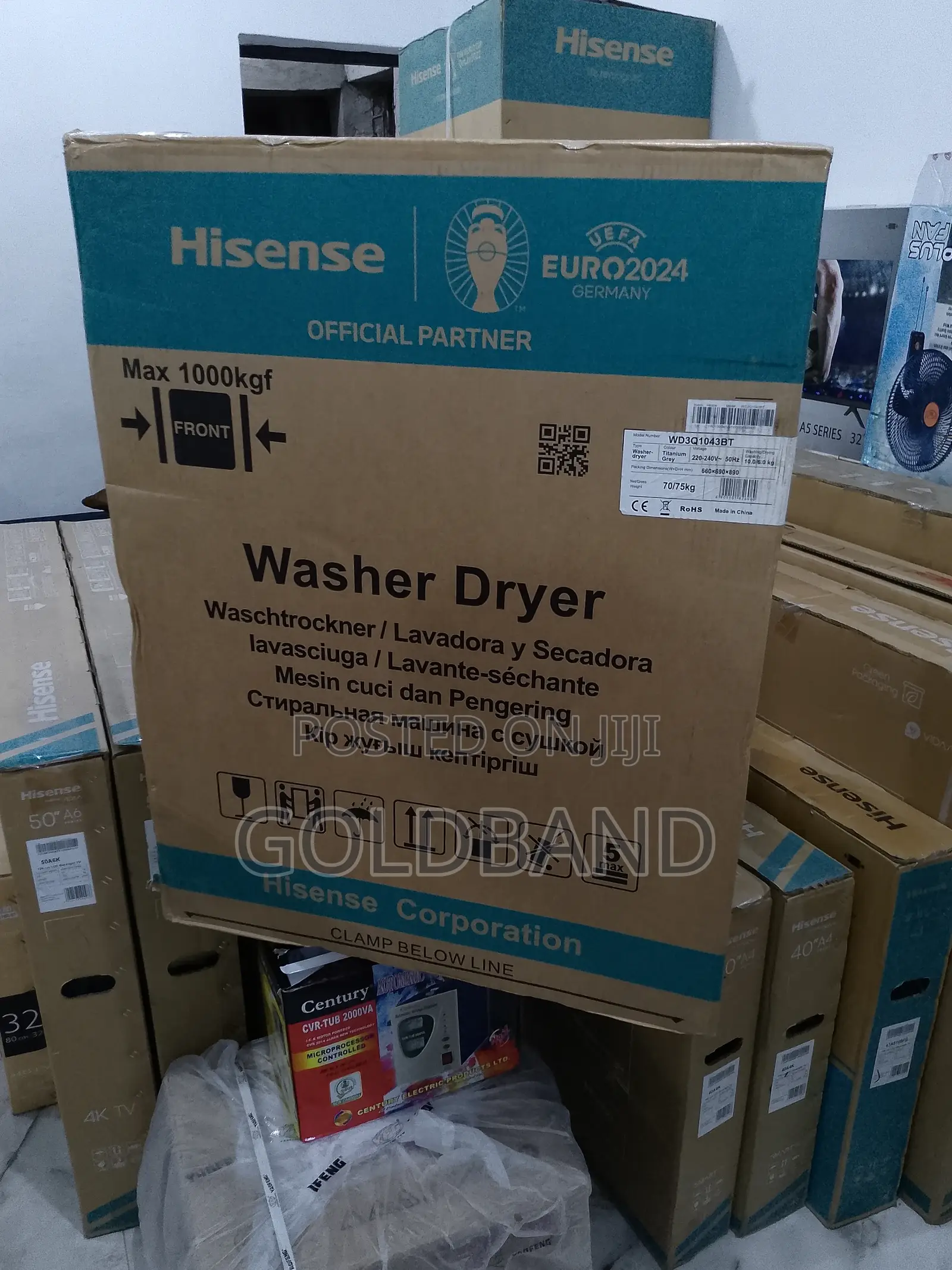 Smart Hisense Wash and Dry Machine "Wd3q1043bt-Wd3q"