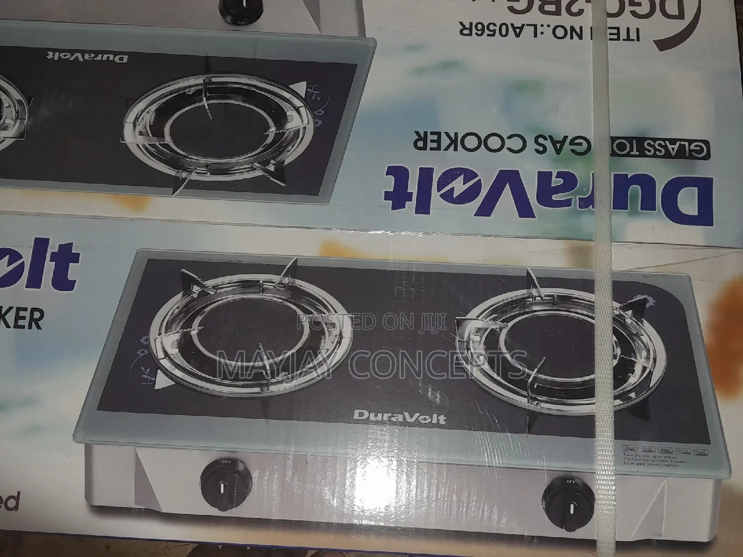 Duravolt Infrared Glass Table Gas Cooker-No Flame,No Smoke