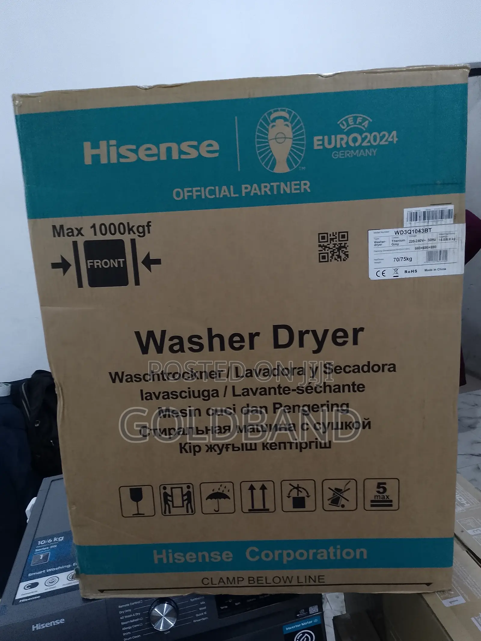 New Strong Hisense Wash and Dry Machine "Wd3q1043bt-Wd3q"