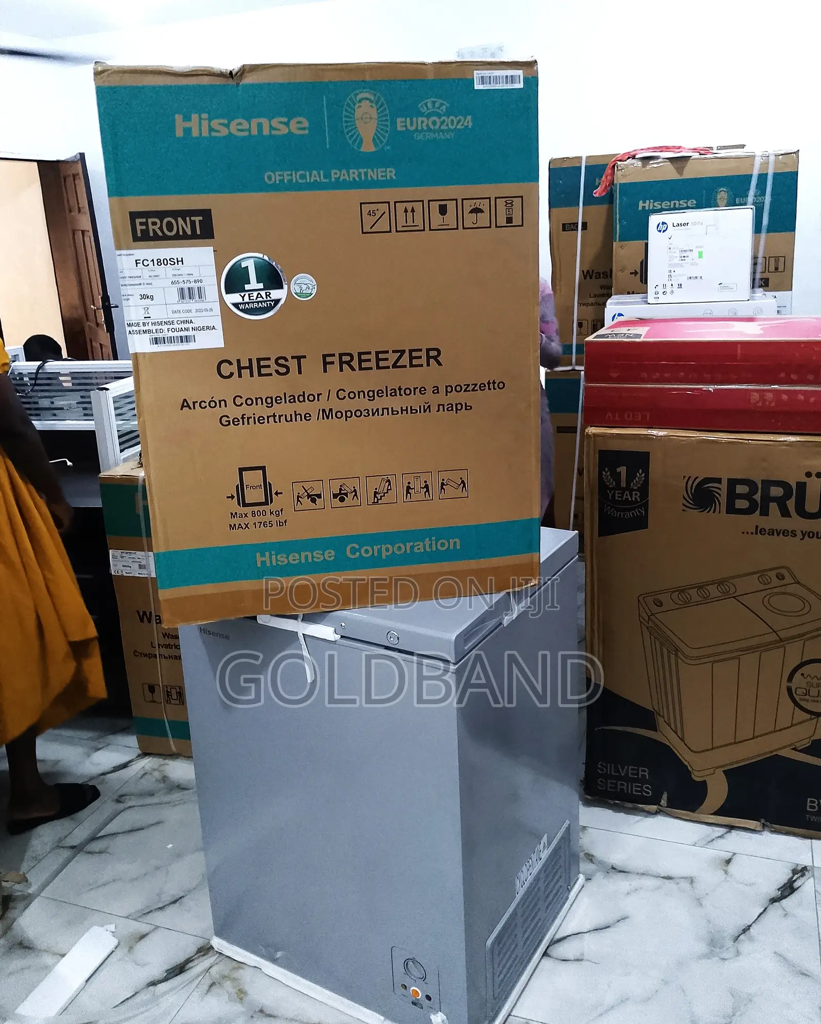 Functional 142L Hisense Chest Freezer "Fc180sh"
