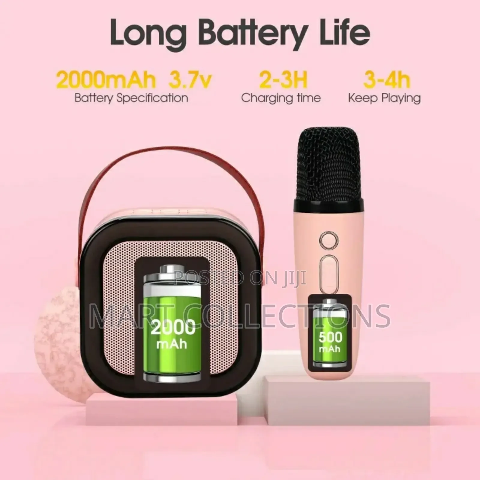Mini Karaoke Bluetooth Speaker Wit Double Wireles Microphone