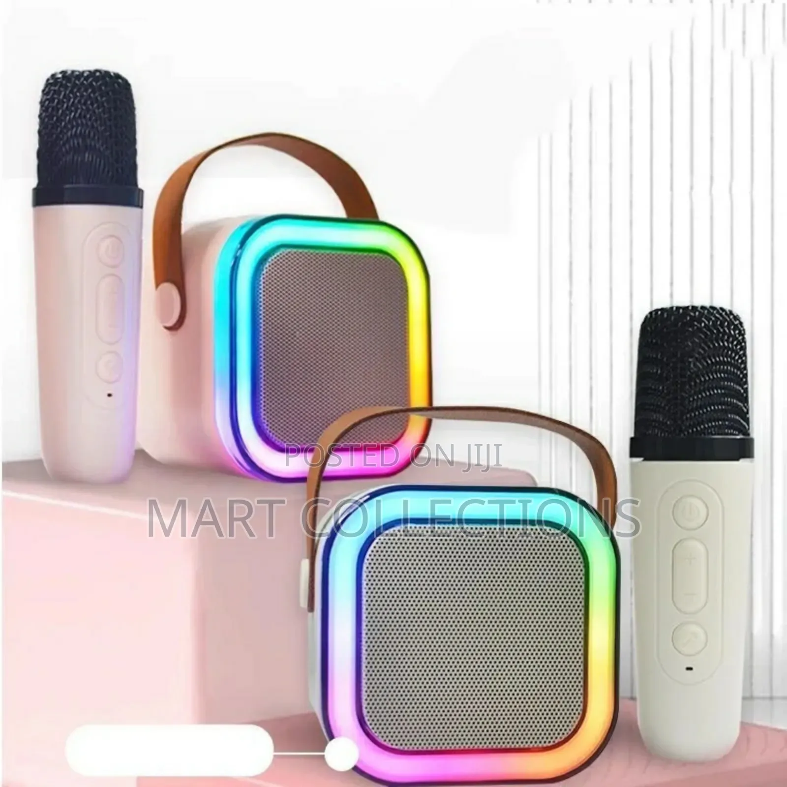 Mini Karaoke Bluetooth Speaker Wit Double Wireles Microphone