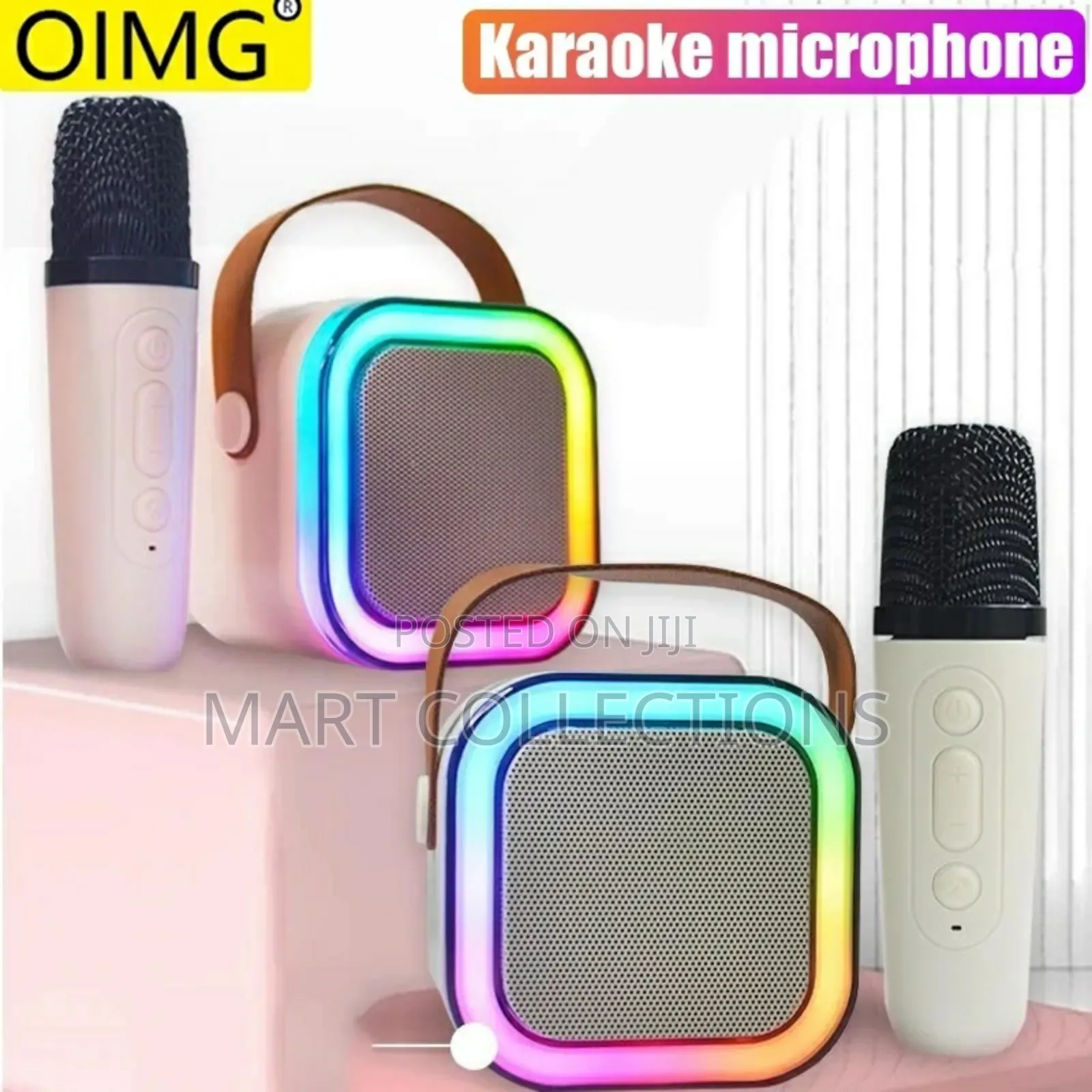 Mini Karaoke Bluetooth Speaker Wit Double Wireles Microphone