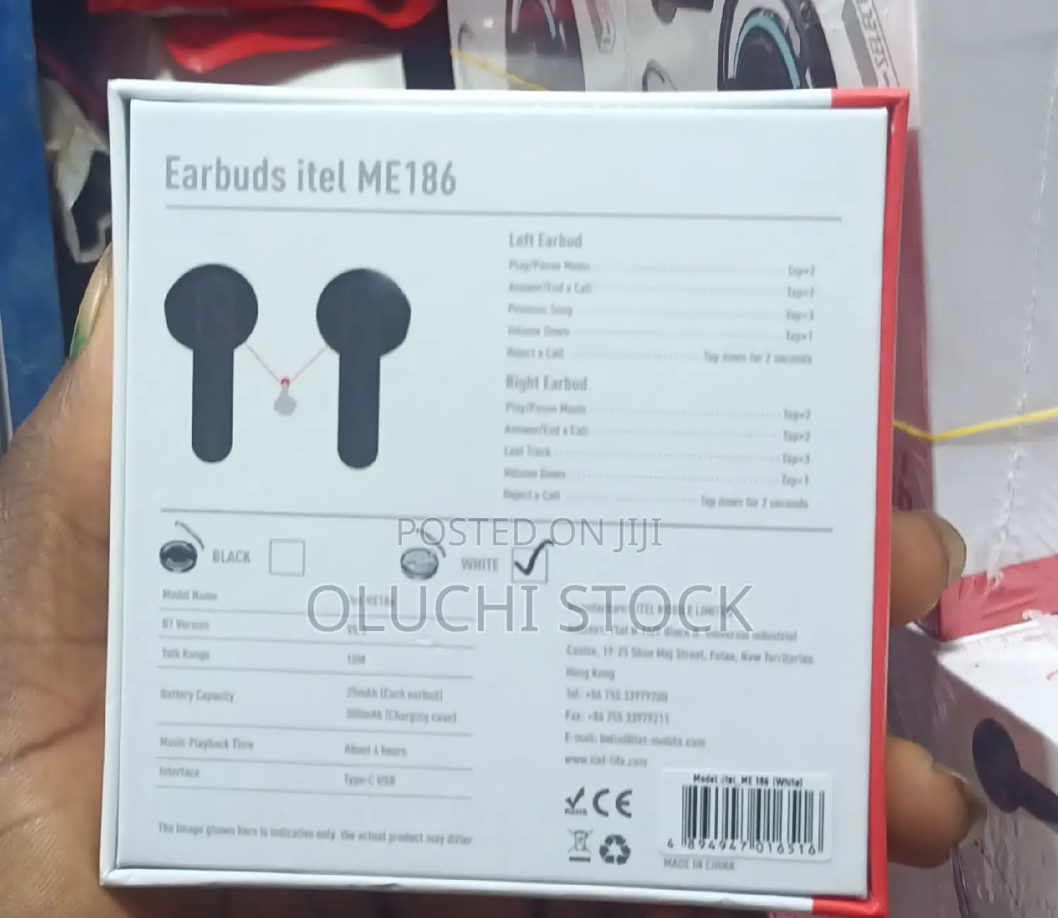 Earbud Itel Me 186