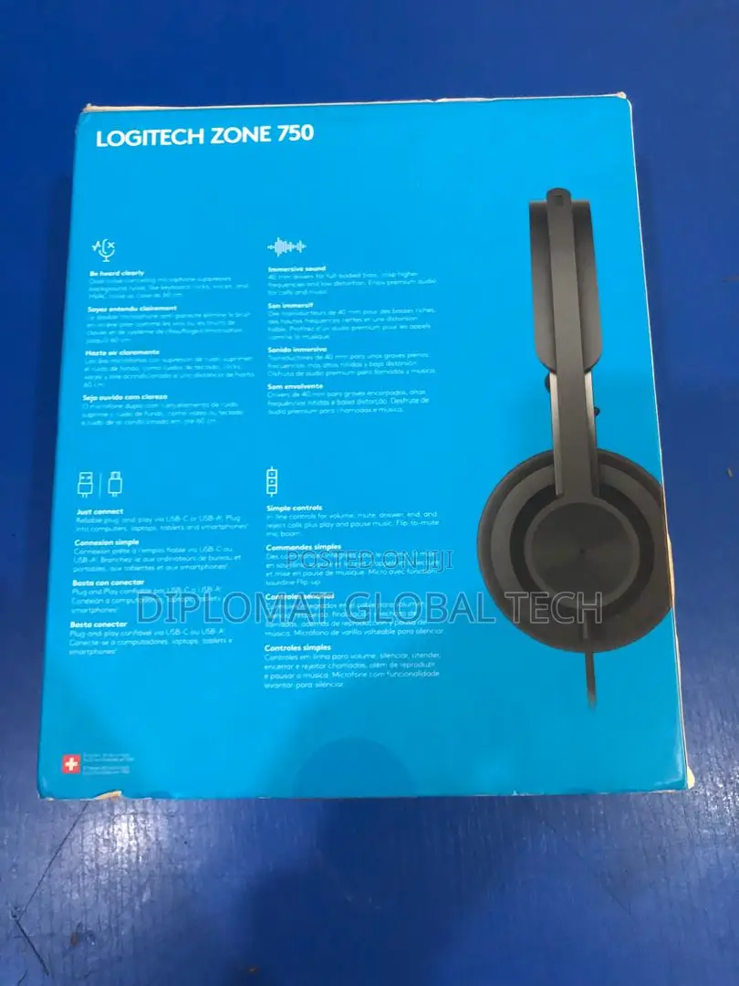 Logitech Zone 750 Wired Usb Headset