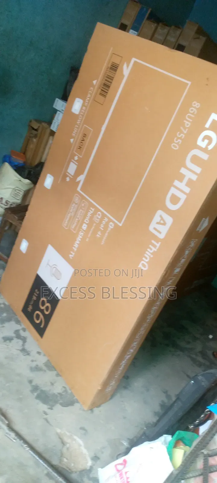 Smart LG Smart Tv 86 Inches Frameless+Netflix+Wi-Fi-86up7550