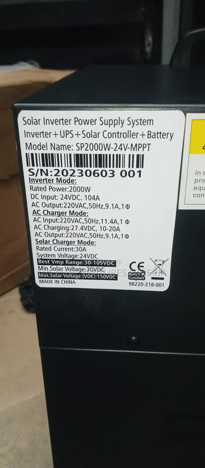 Solar Generator Fivestar 2000W, 3 in 1,FREE 3PIX 200W PANELS