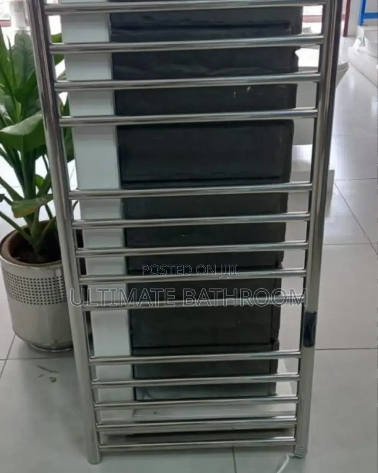 Wall Mounted Grey Electric Towel Warmer