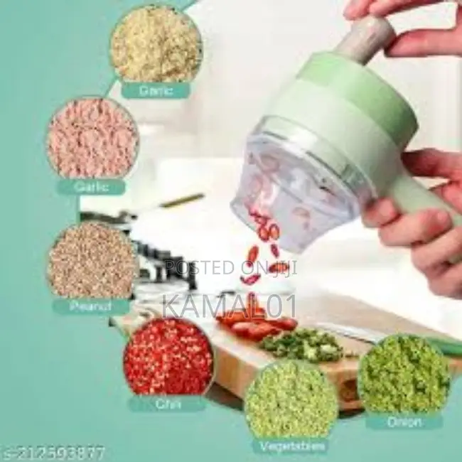 4 in 1 Handheld Electric Vegetables Cutter Chili Slicer