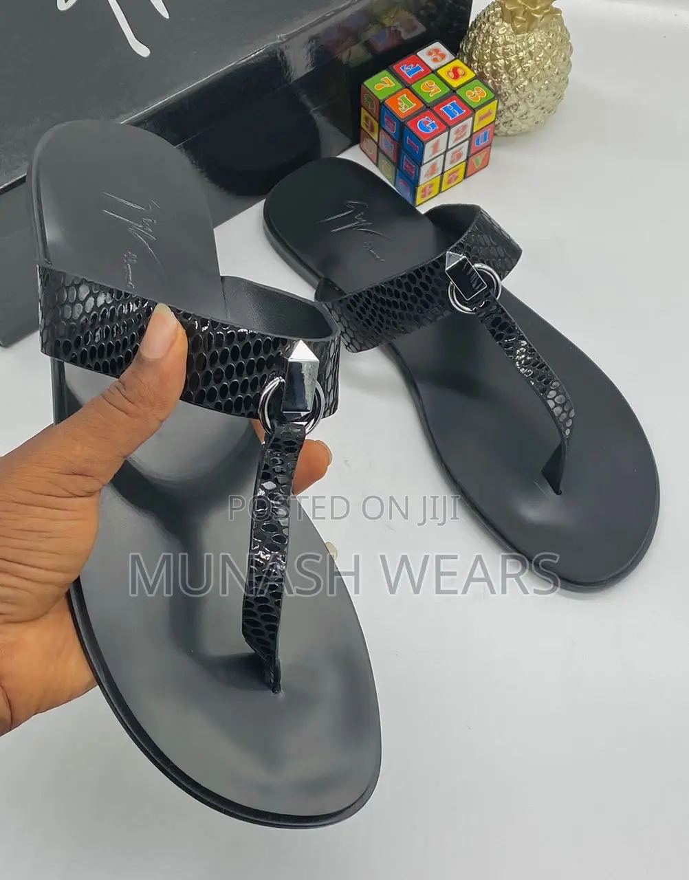 Zanotti Leather Slipers