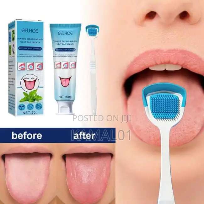 Eelhoe Tongue Cleansing Gel With Tongue Scraper Cleaner