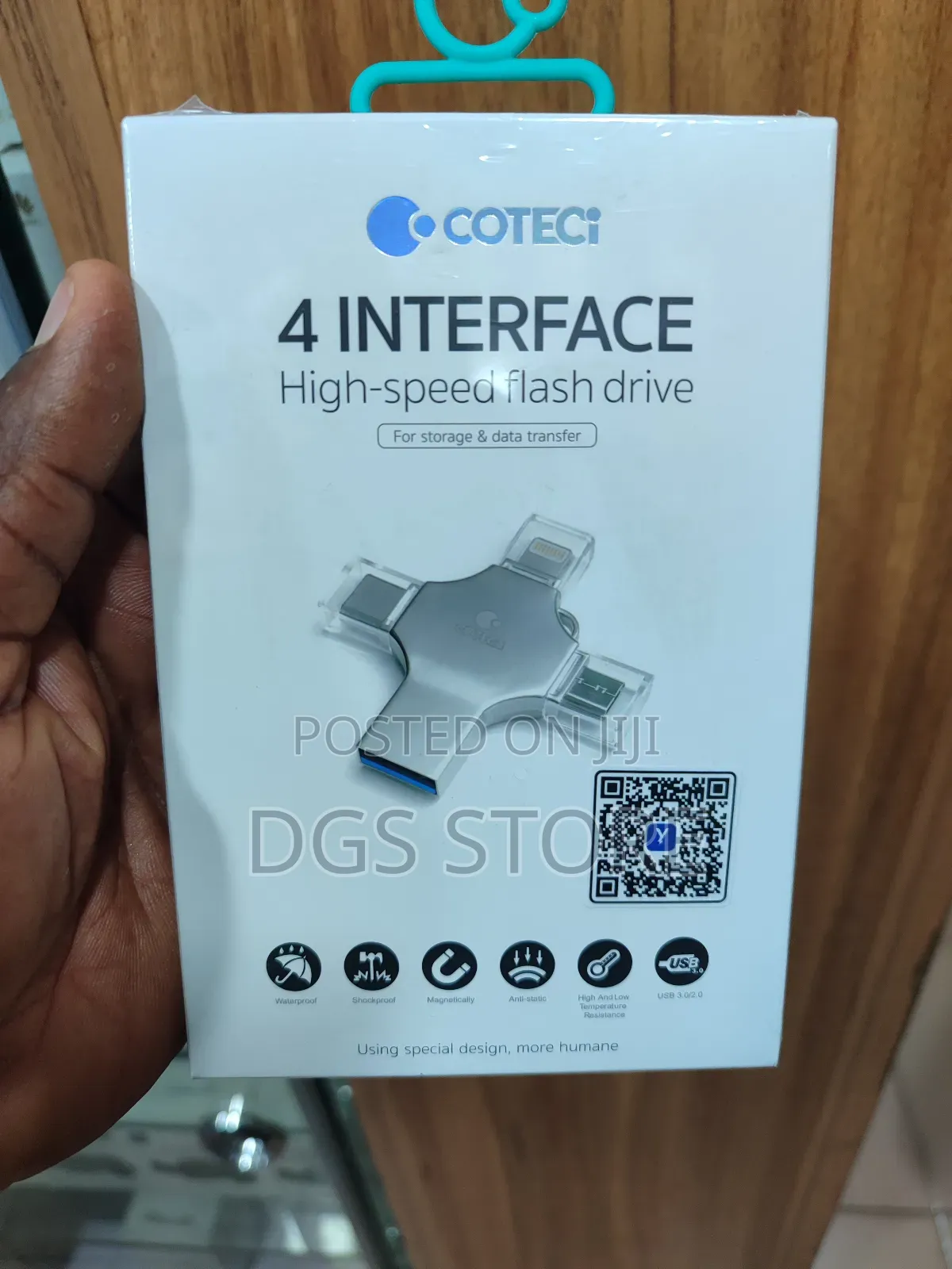 Coteci 4 Interface Flash Drive 256gb OTG 4in1