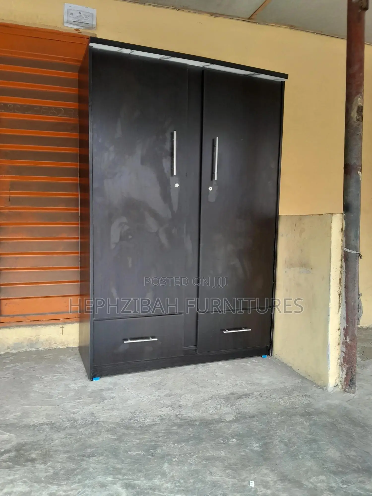 6 Ft X 4ft Black Wardrobe