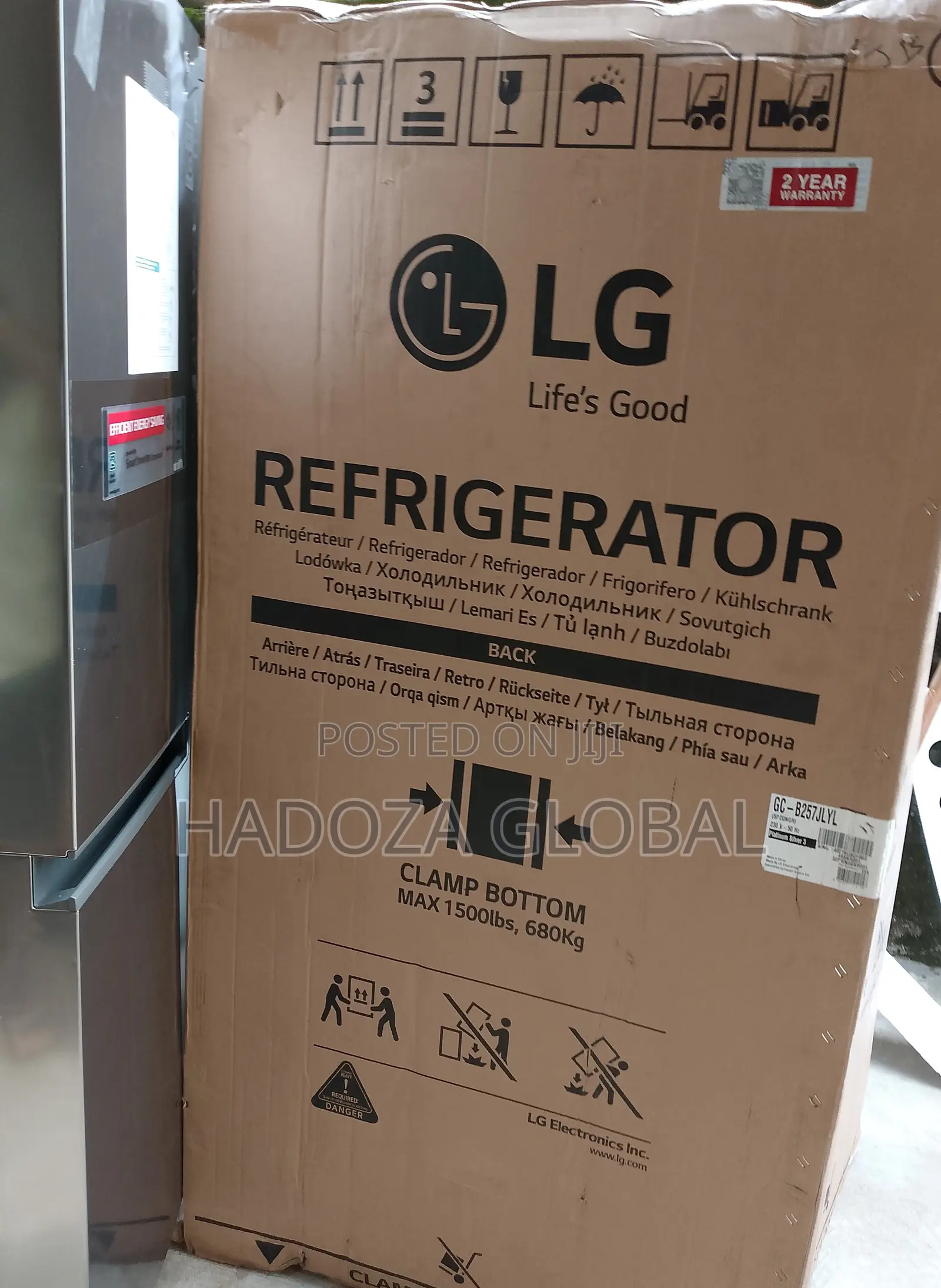 New Side by Side LG Refrigerator 625l-Premium Quality