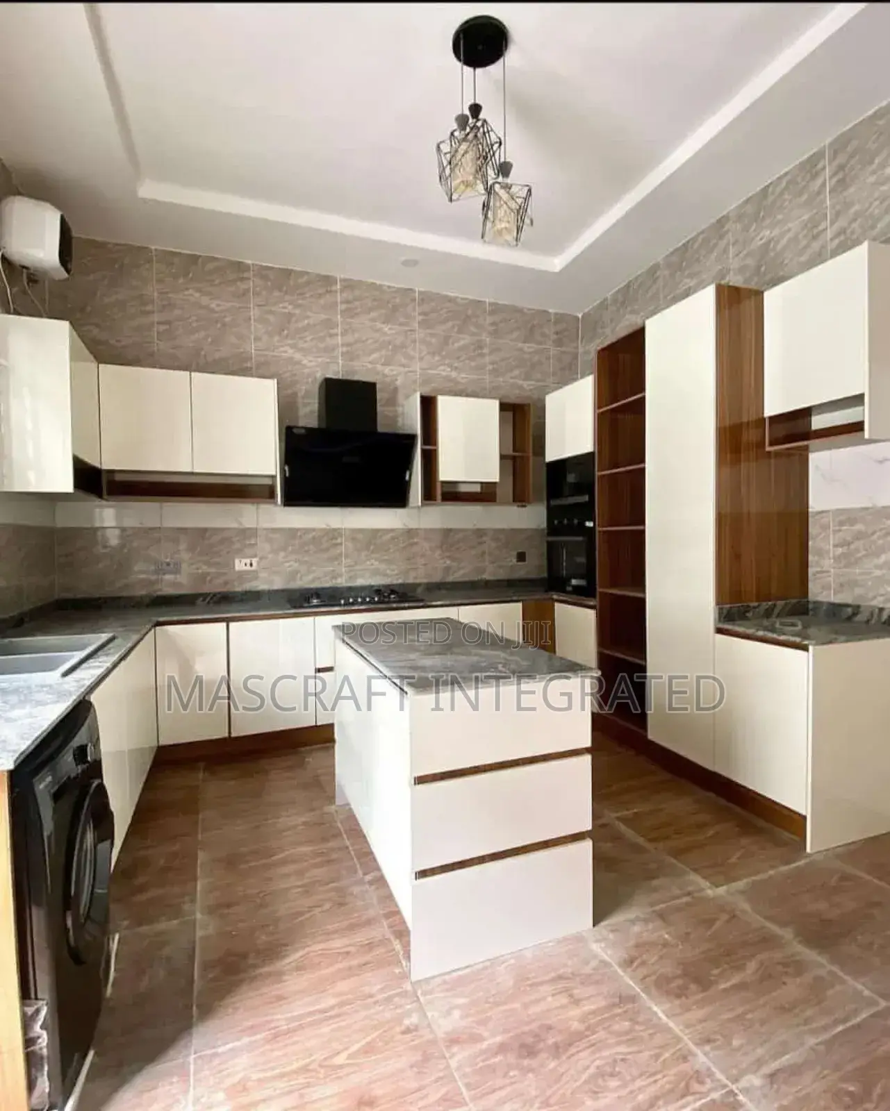 HDF Wood Kitchen Cabinet