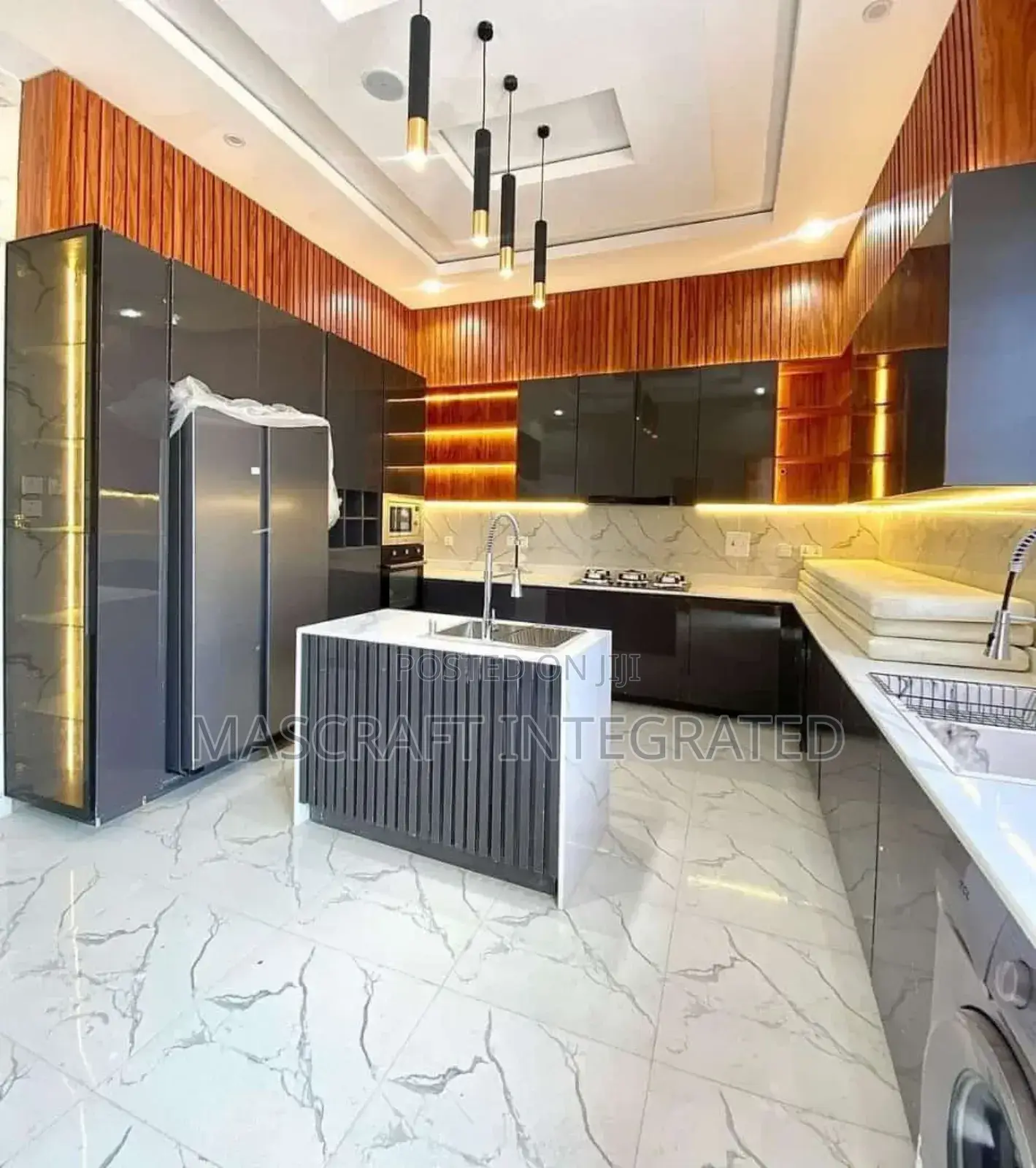 HDF Wood Kitchen Cabinet