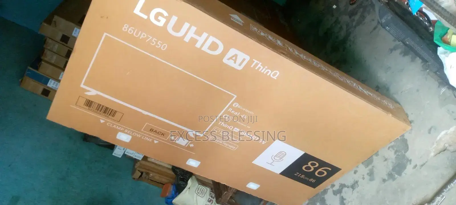 Frameless 86 Inches LG Smart Tv+Youtube, Miracast-86up7550